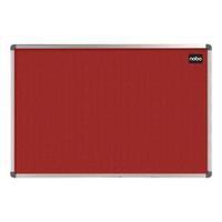 Nobo Classic 900x600mm Felt Notice Board Red with Aluminium Frame and