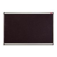 nobo 900 x 600mm prestige foam noticeboard with aluminium trim black