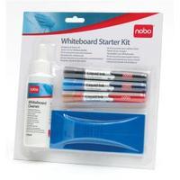 Nobo Whiteboard Starter Kit Includes 3 Drymarkers BlackBlueRed, An