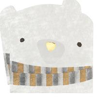 Nordic Christmas Paper Shaped Bear Napkins