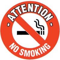 No Smoking Graphic Floor Marker