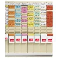 Nobo 7 T-Card Panel Midi Office Planning Kit 480x480mm 29110