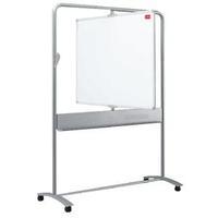 nobo mobile steel magnetic vertical whiteboard 900x1200mm 1901030