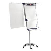 Nobo BlueSilver Piranha Mobile FlipchartDrywipe Easel 1901920