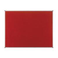 nobo red felt 900x600mm classic noticeboard 1902259