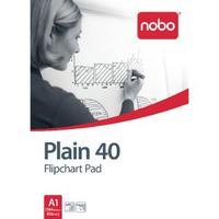 nobo flipchart a1 pad plain fpa1 pack of 5 34631165