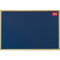 Nobo Felt 1200x900mm Classic Oak Frame Blue Notice Board 30135005
