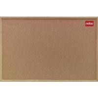 Nobo 900x600mm Cork Classic Oak Noticeboard 37639003