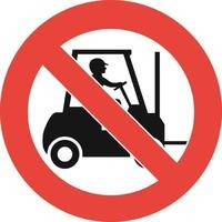 No Forklifts Graphic Floor Marker
