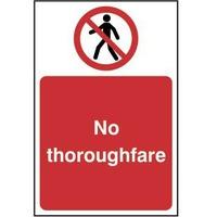 No thoroughfare - Sign - PVC (20...