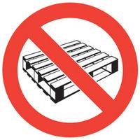 No Pallets Graphic Floor Marker