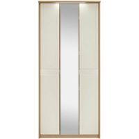 noah oak mussel mirror wardrobe