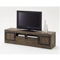 norfolk tv stand pine antique brown finish with drawer