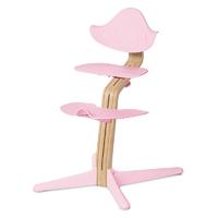 Nomi Highchair Oak/Beech White Oiled Stem Pale Pink