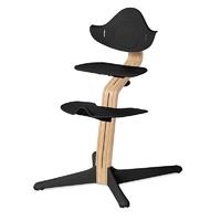 nomi highchair oakbeech white oiled stem black