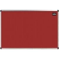 nobo elipse notice board felt 1200x900mm red 1902260