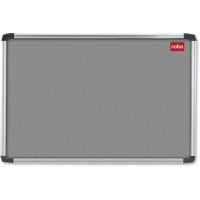 nobo notice board 1200x900mm aluminium frame grey af43