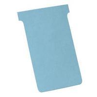 nobo t cards size 4 light blue pack of 100 t cards