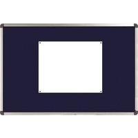 nobo elipse notice board felt 900x600mm blue 1900915