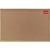 nobo cork board 1200x900mm classic oak 37639004