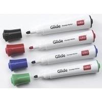 Nobo Glide Dry Wipe Marker Assorted Pack of 4 1902096