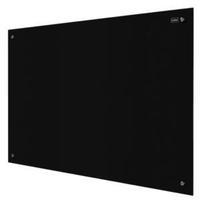 Nobo (600x900mm) Glass Magnetic Drywipe Board (Black) with Mounting Kit & Aluminium Tray