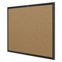 Nobo EuroPlus (1200x900mm) Cork Noticeboard Cork with Black Alumimum Trim and Wall Fixing Kit