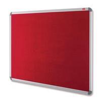 nobo 1200 x 900 euro plus felt noticeboard with aluminium trim burgund ...