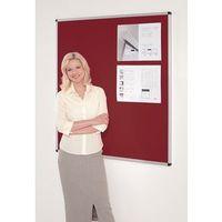 NOTICEBOARD - FIRE RESISTANT ALUM FRAMEW1200XH1200 BURGUNDY