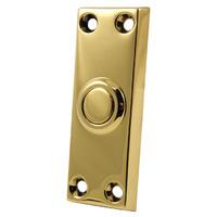 None Tarnishing Brass Front Door Bell 79x30mm