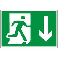 Notice Running Man Arrow Down (Symbol)