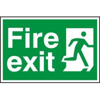 Notice Fire Exit (Man Running Right)