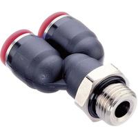 Norgren Pneufit C C02880428 Swivel Y Adaptor 2 x 4mm Hose O/D G1/4...