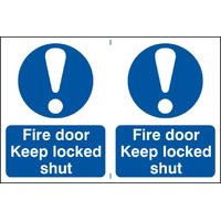 notice fire door keep locked