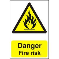 Notice Danger Fire Risk