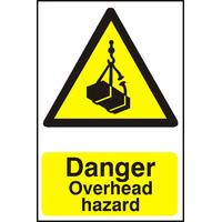 Notice Danger Overhead Hazard