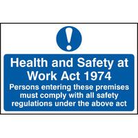 Notice Health And Safety At Work Act 1974