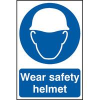 Notice Wear Safety Helmet
