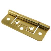 No Recess Flush Hinge Electro Brassed In Pairs