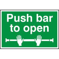 Notice Push Bar To Open