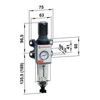 norgren excelon pro b92g nnk qt1 rmg filter regulator with gauge c