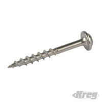 no8 x 1 12 100pk stainless steel pocket hole screws