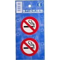 No Smoking Pair Outside Sticker