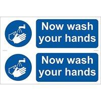 Now Wash Your Hands 2 Signs