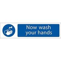 Now Wash Your Hands Sign Small
