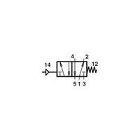 Norgren V61B5D7A-X5090, In-line Valve, N/A, G1/4, 1300l/min, Pneumatic; pneumatic/spring