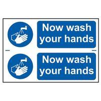 Now Wash Your Hands - PVC 300 x 200mm