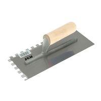 notched trowel square 10mm wooden handle 11in x 412in