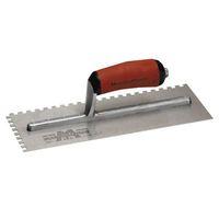 Notched Trowel 702SD Square 1/4in Durasoft Handle 11 x 4.1/2in