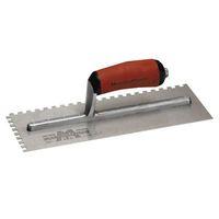 notched trowel 702sd square 14in durasoft handle 11 x 412in